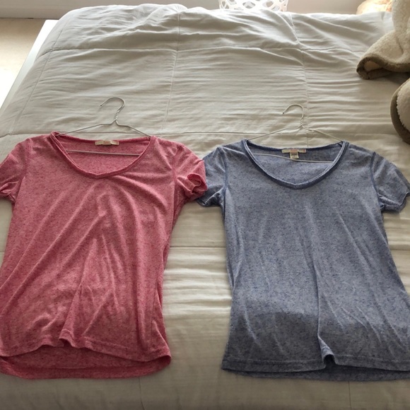 Rosio Tops - very soft pink and blue v neck Rosio Tops - very soft pink and blue v neck